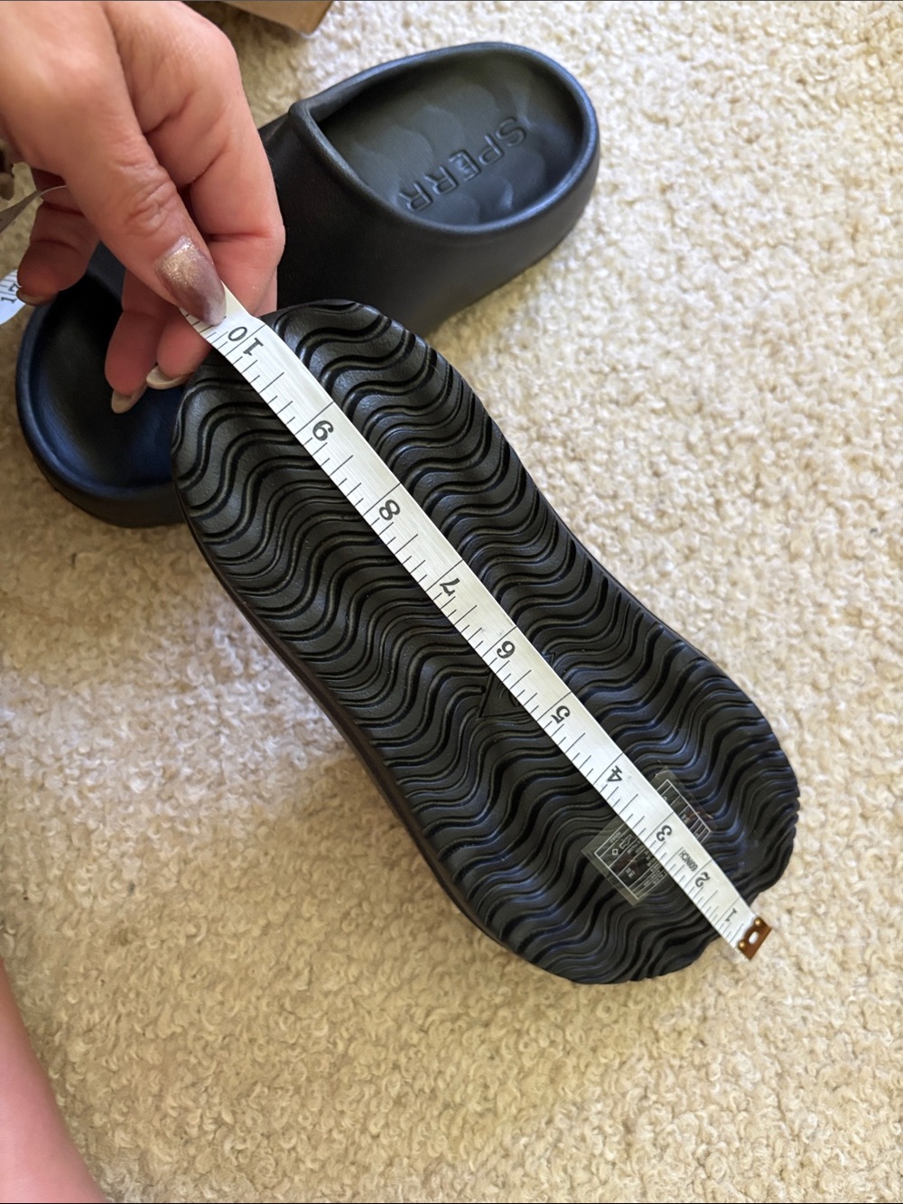 Sperry womens Black Slip-On Slide Sandals - Picture 9 of 10